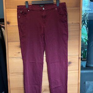 Maroon Celebrity Pink Jayden Skinny Jeans
